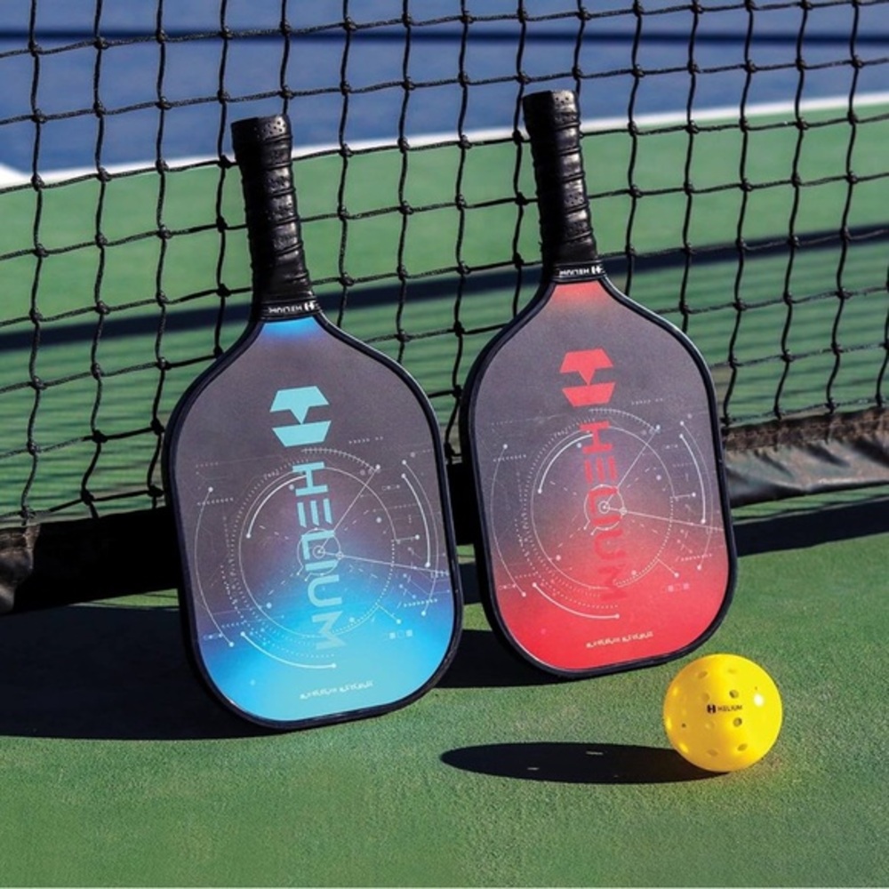 Helium Versus Pickleball Paddle Set Red and Blue